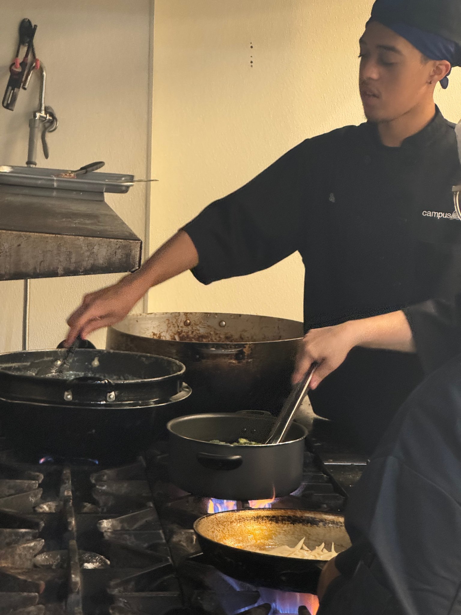 Professional culinary kitchen at Summer Culinary camp